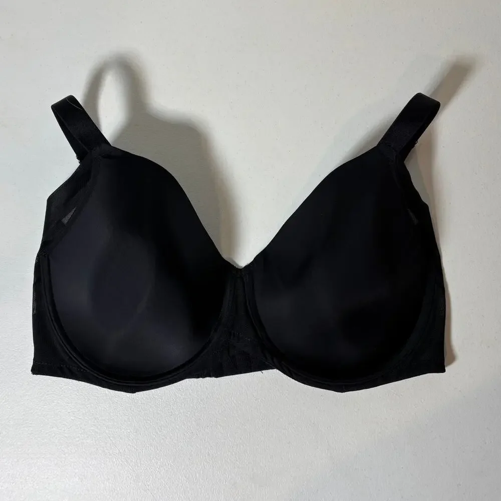 Paramour Size 38DDD Marvelous Side Smoother Underwire Bra Black 245033